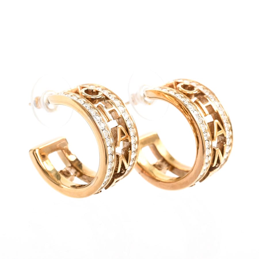 希少❗️CHANEL CCロゴピアス レッドゴールド ロゴピアス | 中古A品| レディース│シャネル 【公式】 ブランド品通販
