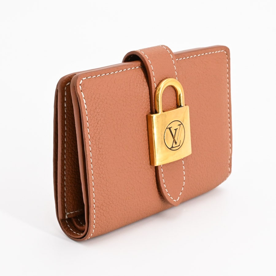 ポルトフォイユロウキーコンパクト(約W11xH9cm(実寸) コニャック