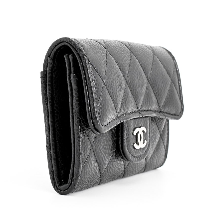 クラシックフラップカードケース(約W11.5xH8cm(実寸) ブラック