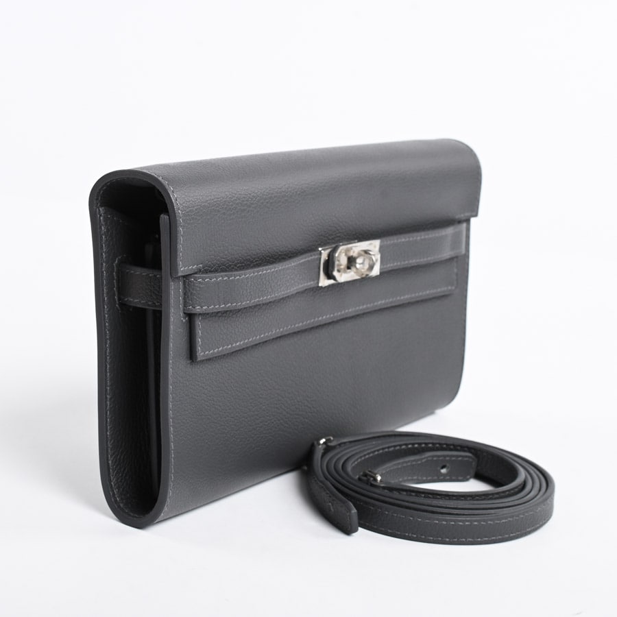 エルメス HERMES ケリートゥーゴー ショルダーバッグ バッグ レザー エバーカラー エバーカラー レディース グレー系 【中古】 HERMES - エルメス HERMES ケリートゥーゴー ショルダーバッグ バッグ