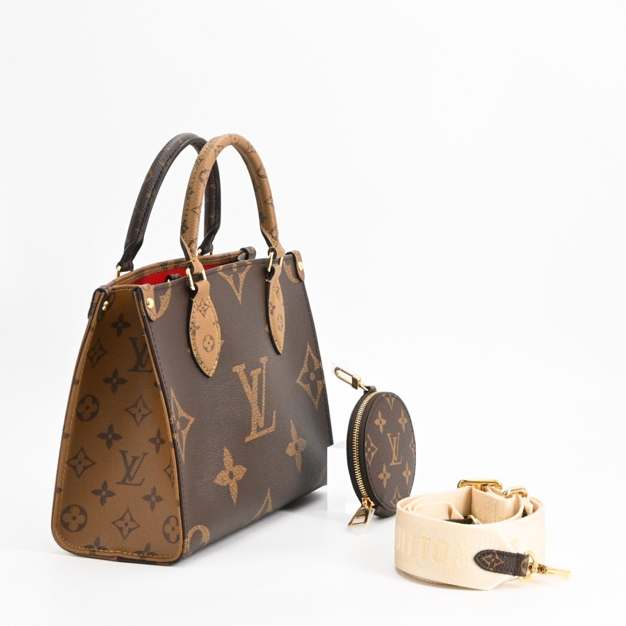 オンザゴーPM(約W25xH19xD11.5cm ブラウン): ブランドバッグ【公式