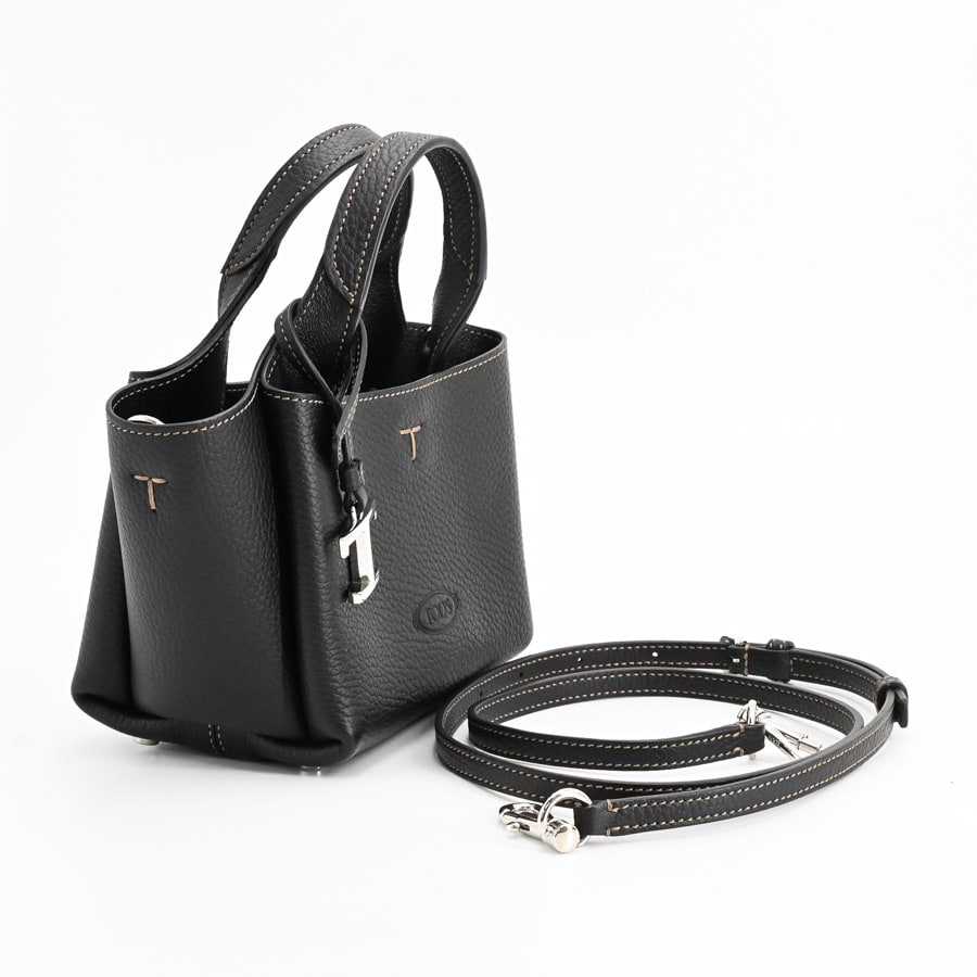 Tタイムレスマイクロ | XBWAPAFL000QRIB999 | ハンドバッグ | 型押し