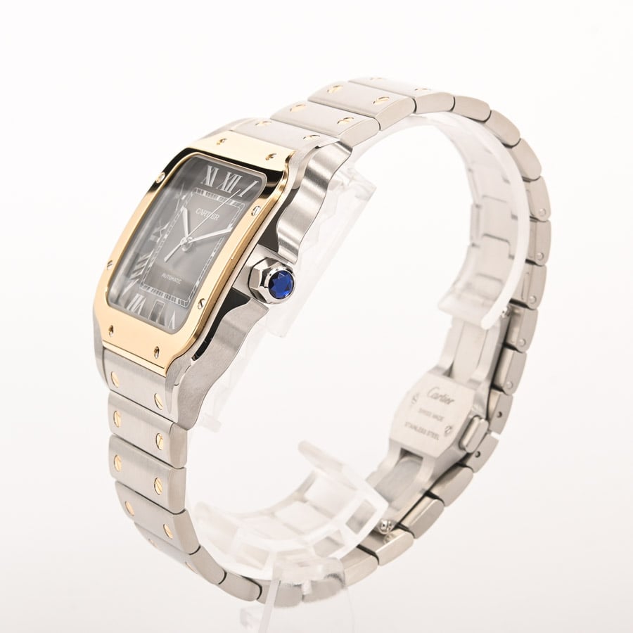 CARTIER LM Santos Ref.2961 AUTOMATIC Godron Bracelet