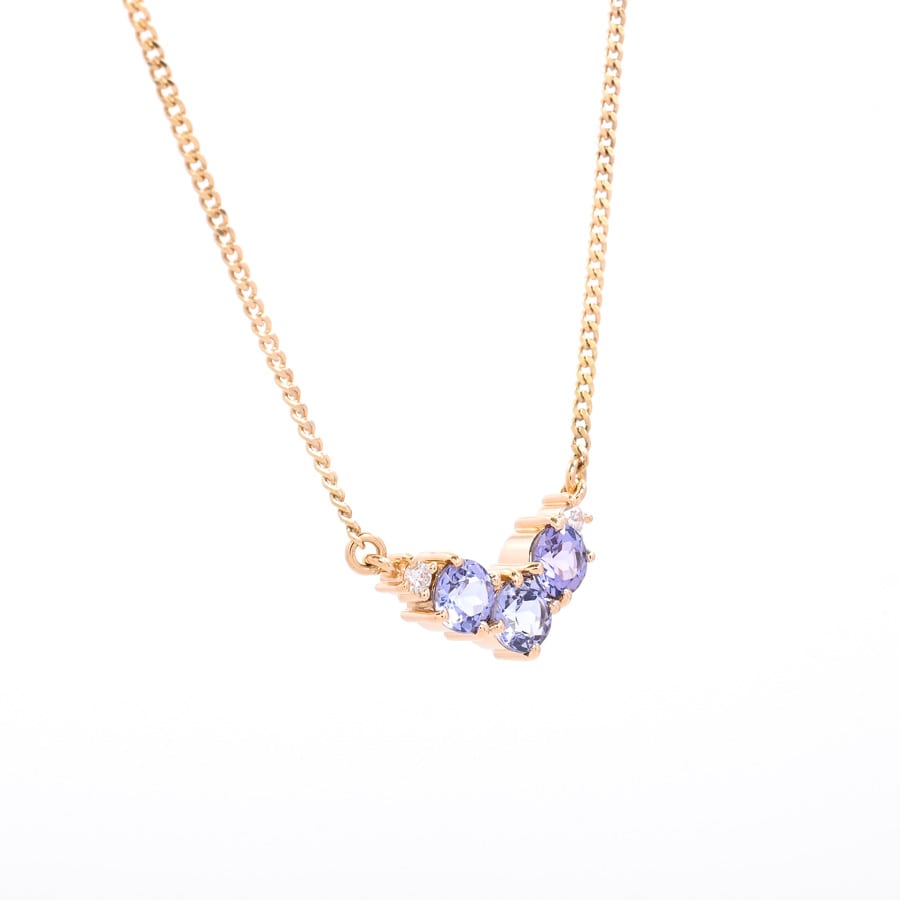タンザナイト ネックレス | K18イエローゴールド | 中古A品