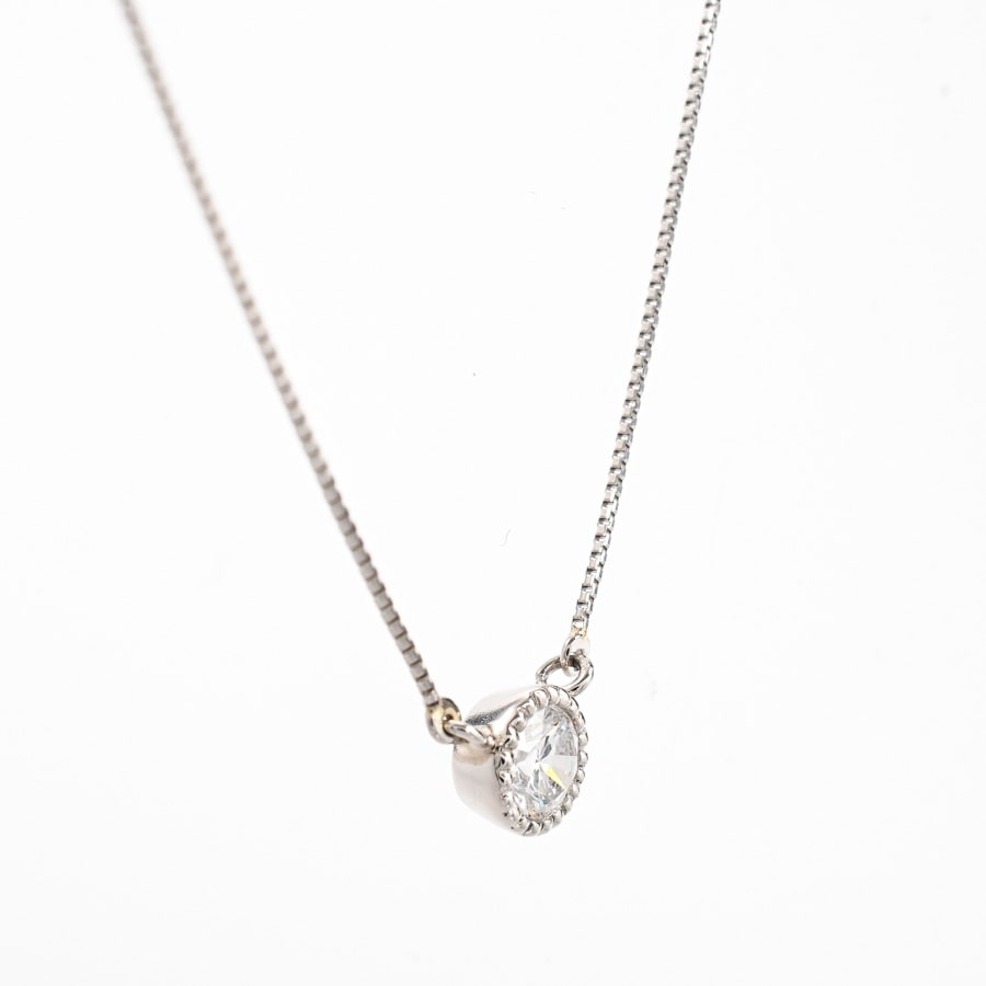 ダイヤ ネックレス(チェーン長さ(留め具含):最大約45.5cm / チャーム