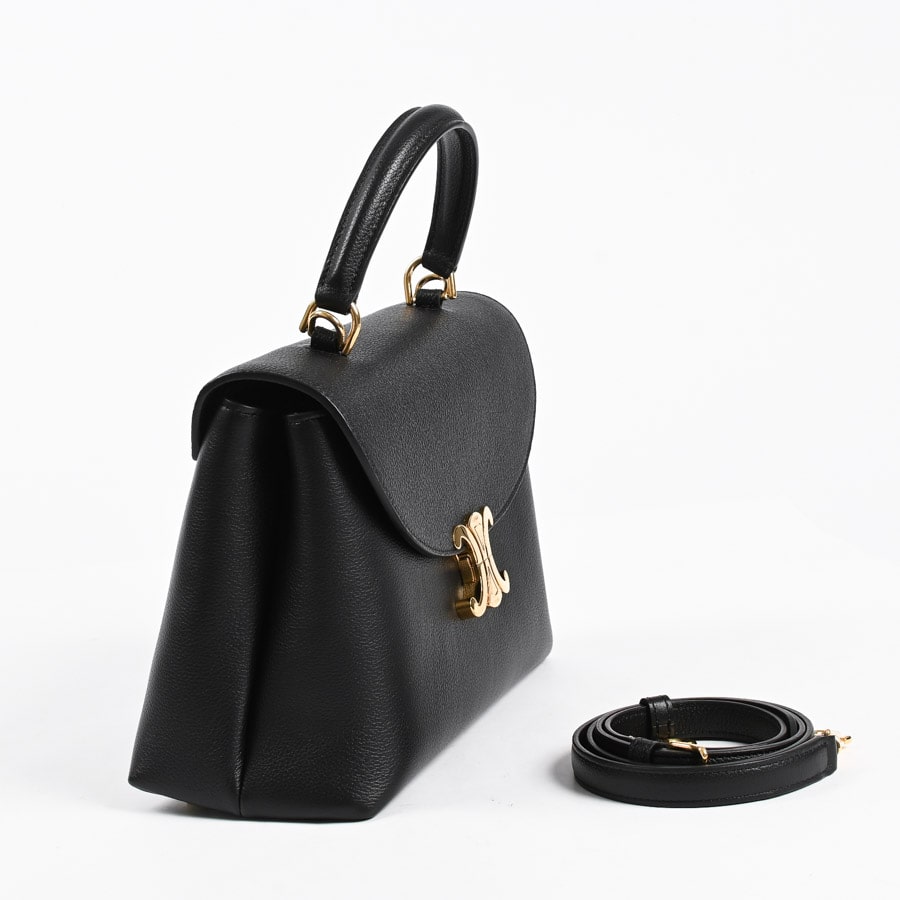CELINE セリーヌ ミディアム ニノ バッグ 2Wayショルダーバッグ ぺブル 117523FXK.10BL レディース【中古】【美品】 CELINE（セリーヌ） ハンドバッグ Medium Nino ミディアム ニノ
