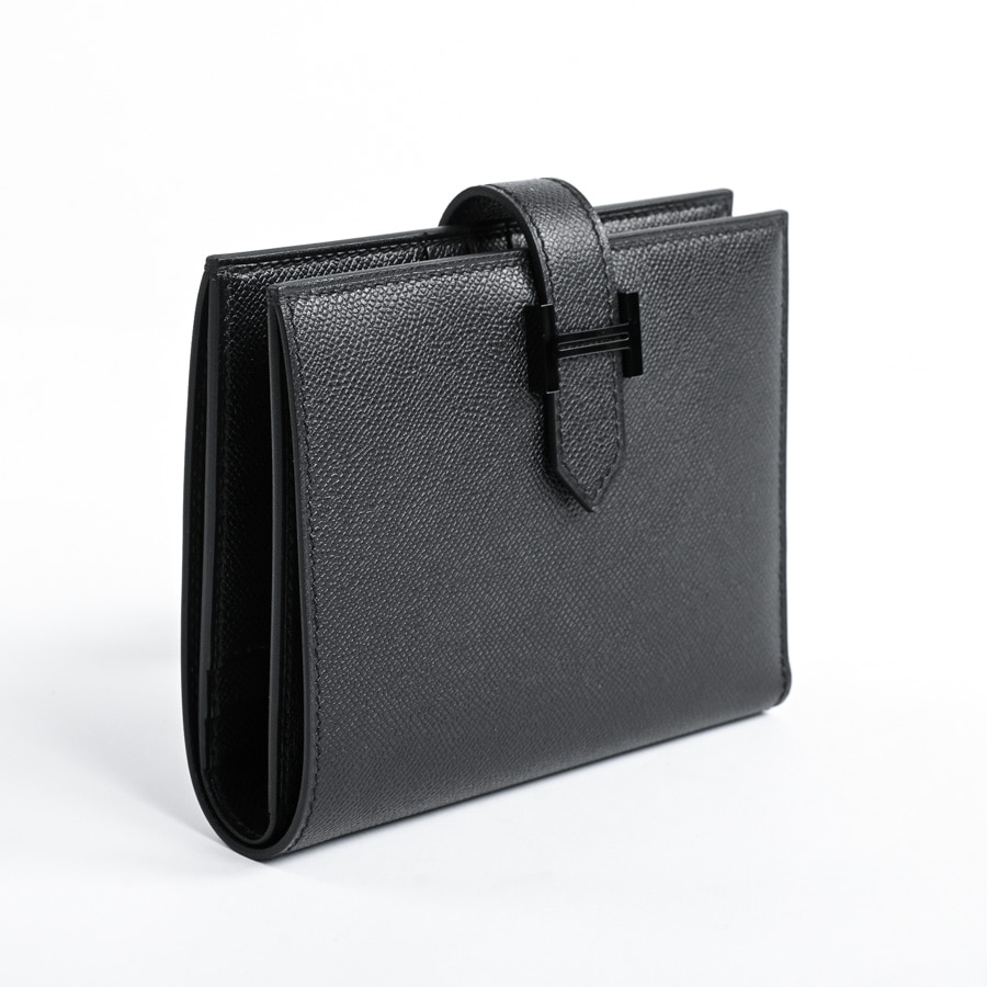 未使用 エルメス HERMES ユニセックス 長財布 ブラック ヴォー・マダム HERMES - 未使用 エルメス HERMES ユニセックス 長財布 ブラック