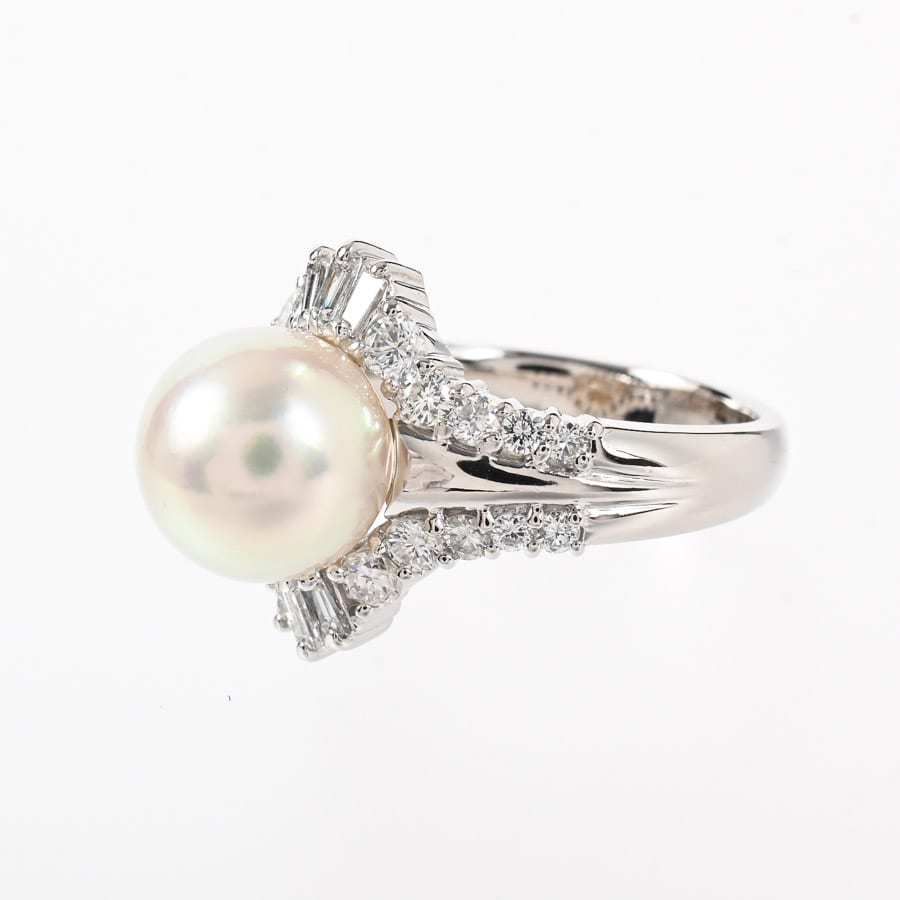 パール リング | Pt900 | 中古A品| レディース│タサキ 【公式