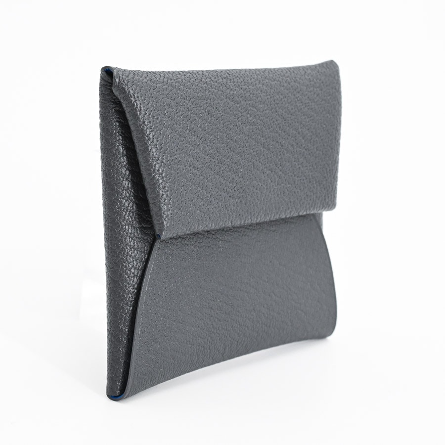 未使用品▼HERMES エルメス ルヴァンキャトル シェーブル シルバーセリエボタン レザーケース セサミ/ディープブルー 仏製 D刻印 箱　p06-st30323-113 未使用品▽HERMES エルメス ルヴァンキャトル シェーブル シルバー