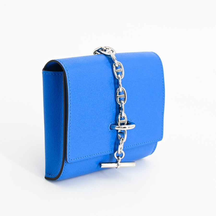 【新品未使用】HERMES エルメス シェーヌダンクル ブルー 27.5cm2枚 シェーヌダンクルトゥーゴーコンパクト | クロスショルダーバッグ