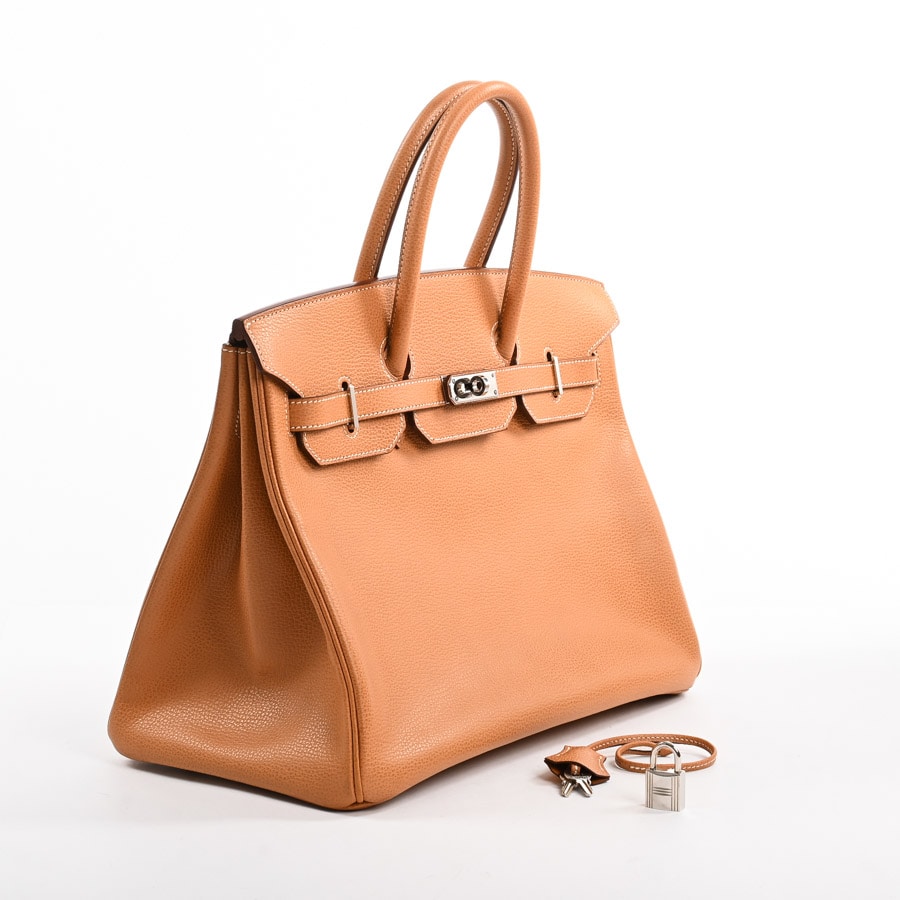 バーキン 35 ヴァッシュ　ナチュラル　エルメス　HERMES Birkin バーキン35 | ハンドバッグ | ヴァッシュリエジェ | 中古AB品