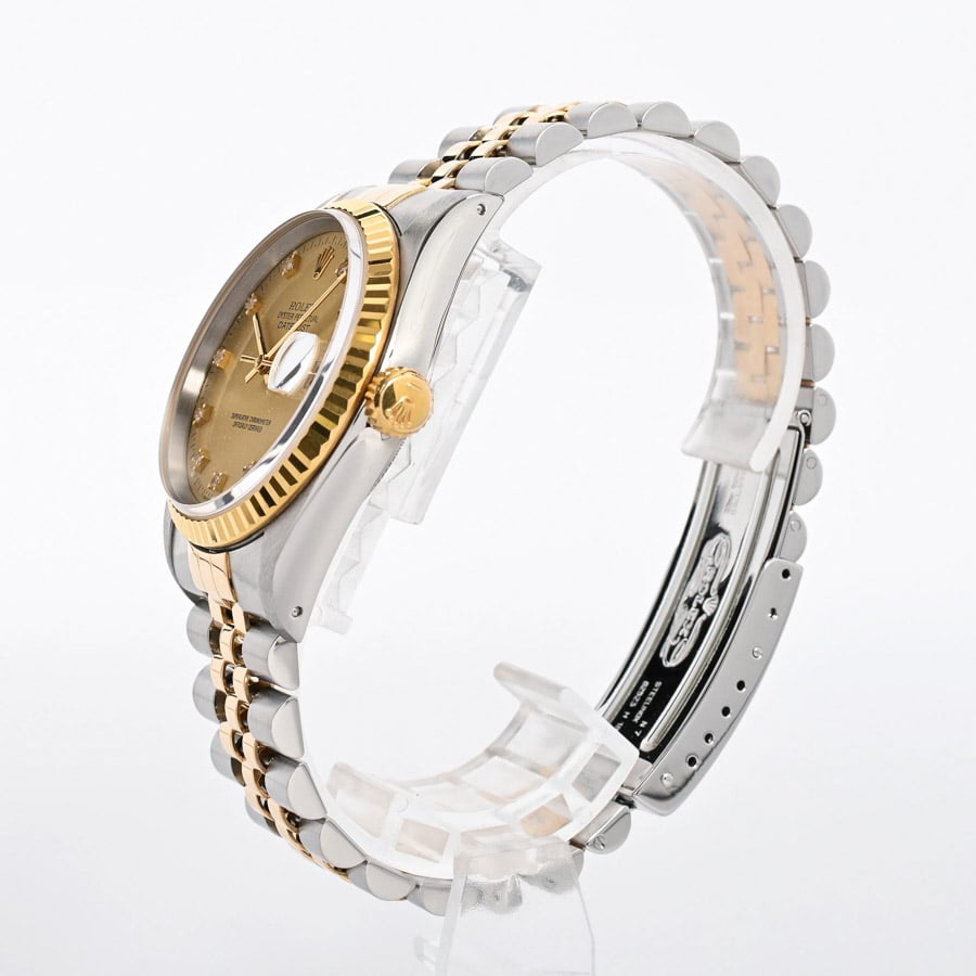 デイトジャスト(ケース:約36mm/ブレスサイズ:約18.5cm イエロー