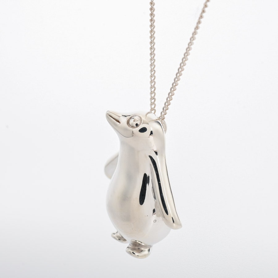 ペンギン(チェーン長さ(留め具含):約46cm / チャーム:約W18.4xH21mm