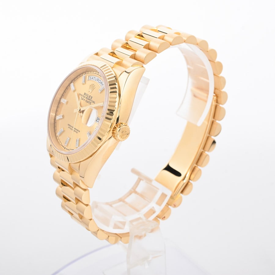 極美品　ROLEX デイデイト　ケース 付属品完備 デイデイト36(ケース:約37mm(実寸)/ブレスサイズ:約18cm イエロー