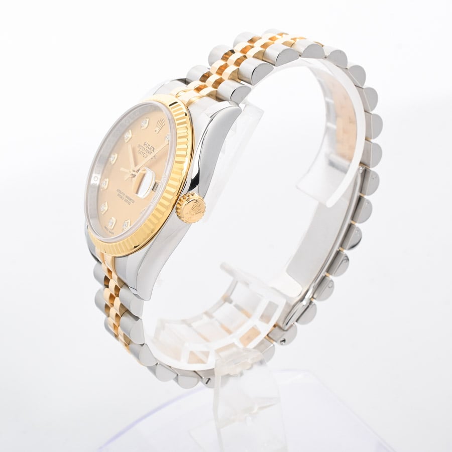 デイトジャスト(ケース:約36mm/ブレスサイズ:約18cm イエロー