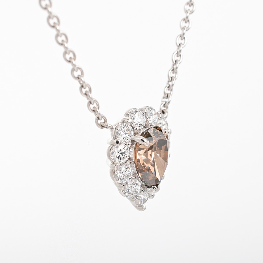 プラチナ950 850 天然ブラウンダイヤモンド1,05ct ネックレス ブラウンダイヤ ネックレス | Pt950 | 中古A品| レディース│平和堂