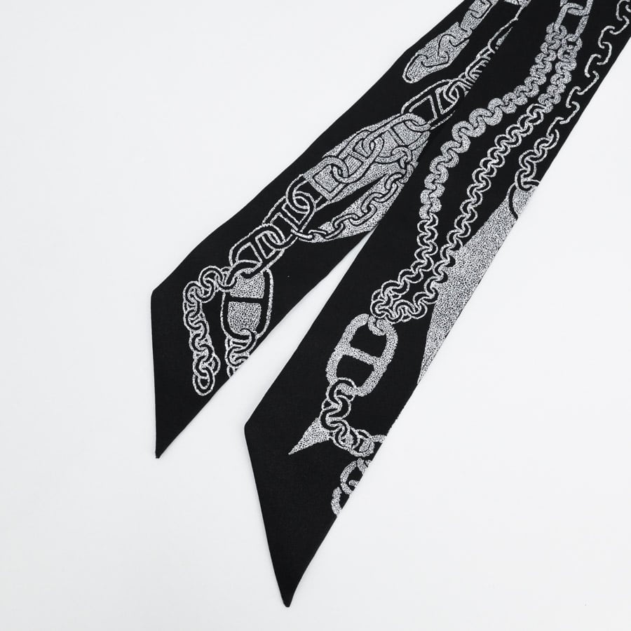 エルメス　ツイリー　ブラック　箱無し ツイリー | シルク | 未使用品| ユニセックス│エルメス 【公式