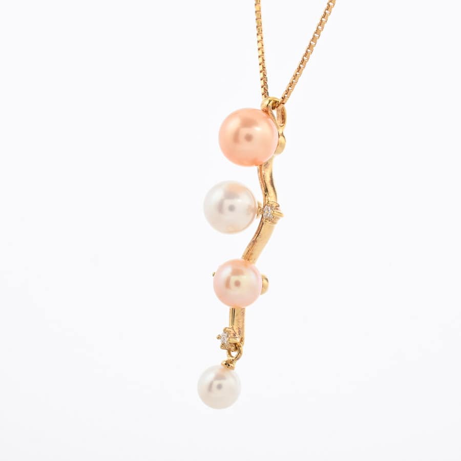 パール ネックレス | K18イエローゴールド | 中古A品| レディース