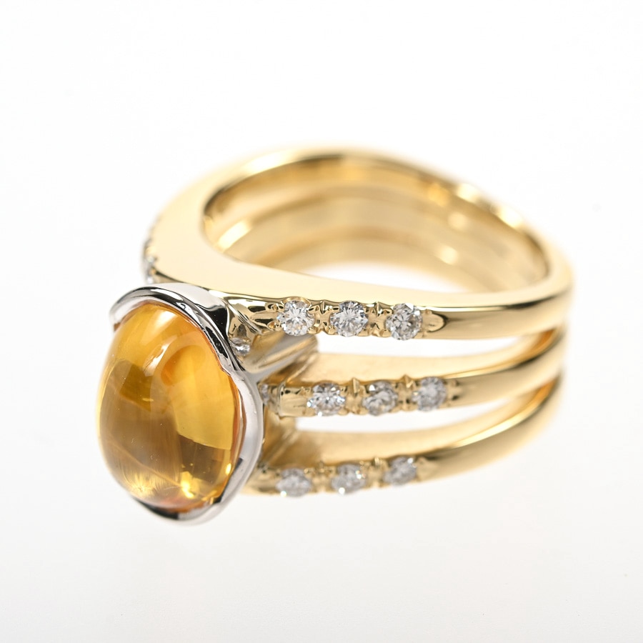 木内賢治 | イエローサファイア リング | プラチナ900/K18イエロー