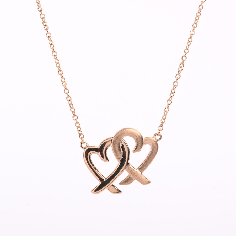 【超美品】Tiffany&Co. ダブルラビングハート　インフィニティ ゴールド 超美品】Tiffany&Co. ダブルラビングハート インフィニティ