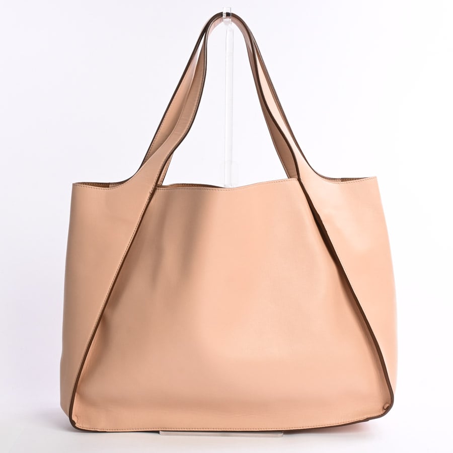 ロゴ トート バッグ(約W40xH31xD15cm ピンクベージュ): ブランド