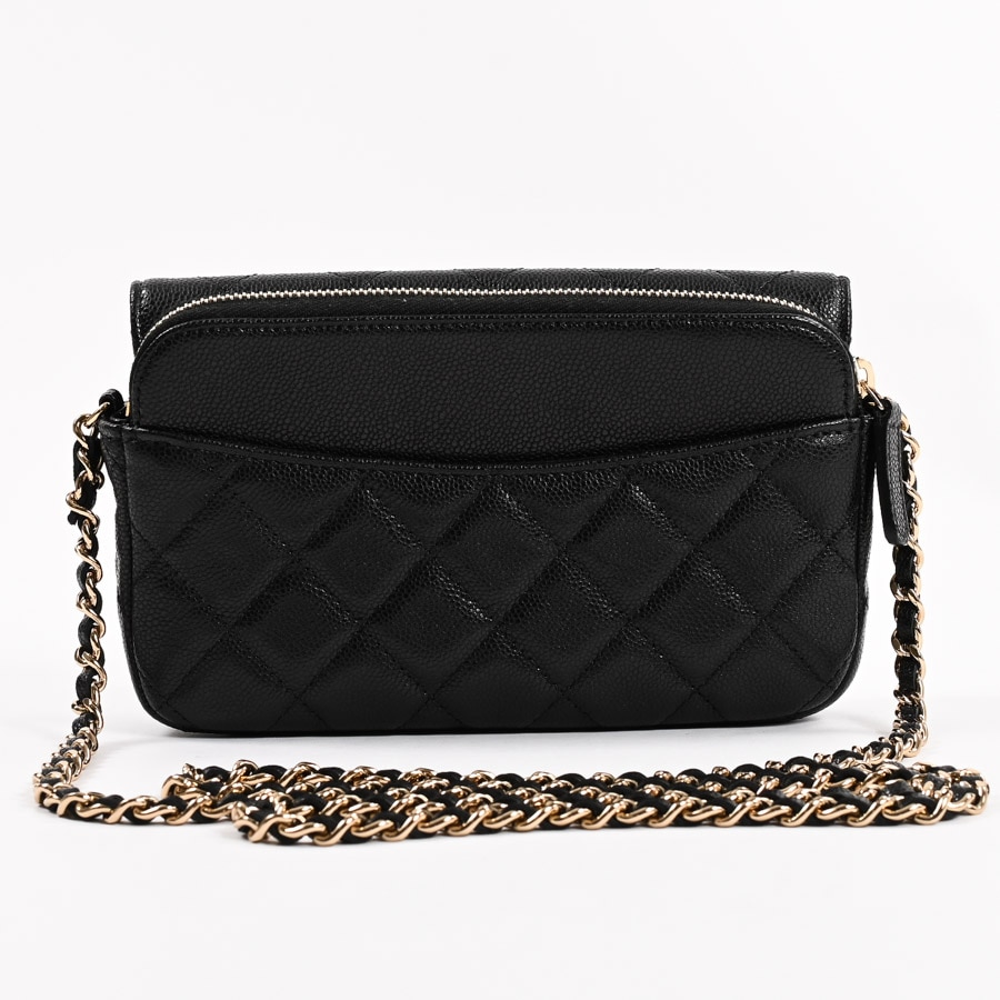 シャネル | フラップフォンケース | AP2096 | キャビア | 中古SA品