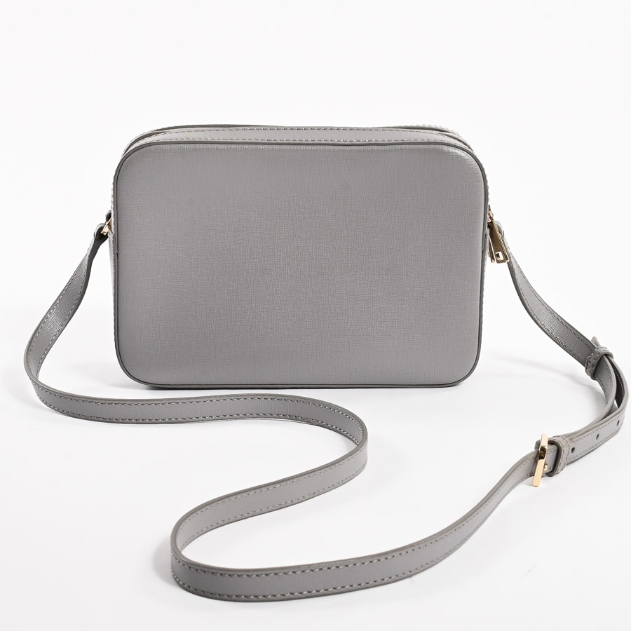 ロングショルダーバッグ(約W22xH15xD6.5cm(実寸) グレー): ブランド