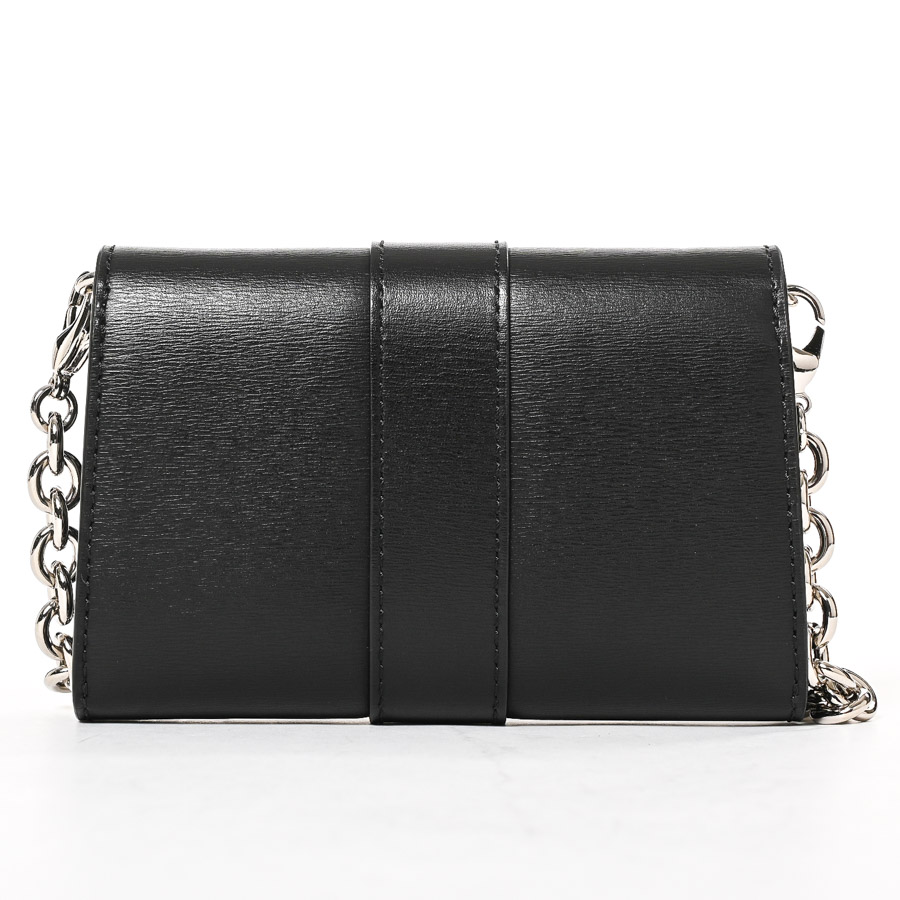 未使用級✨DELVAUX デルヴォー レター型 カードケース チェーン