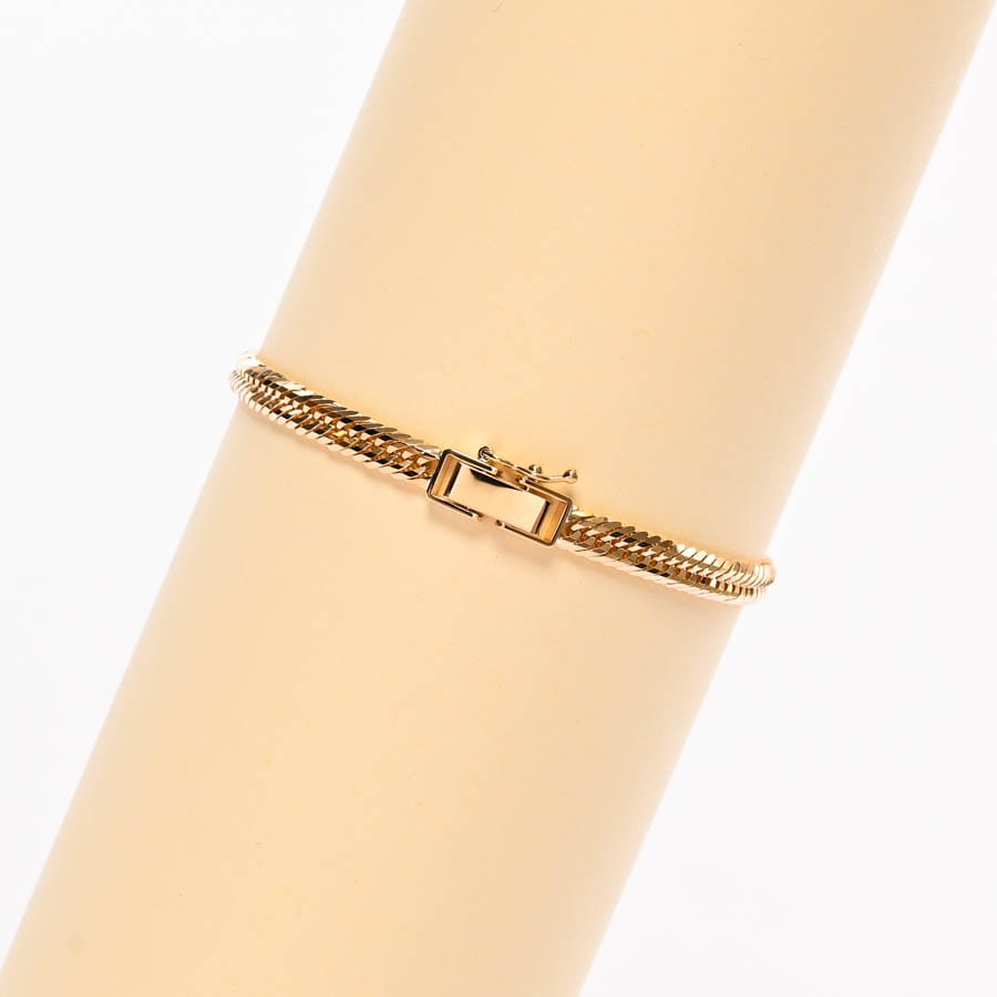 喜平ブレスレット 12面トリプル 10.3g | K18YG | 新品| ユニセックス  