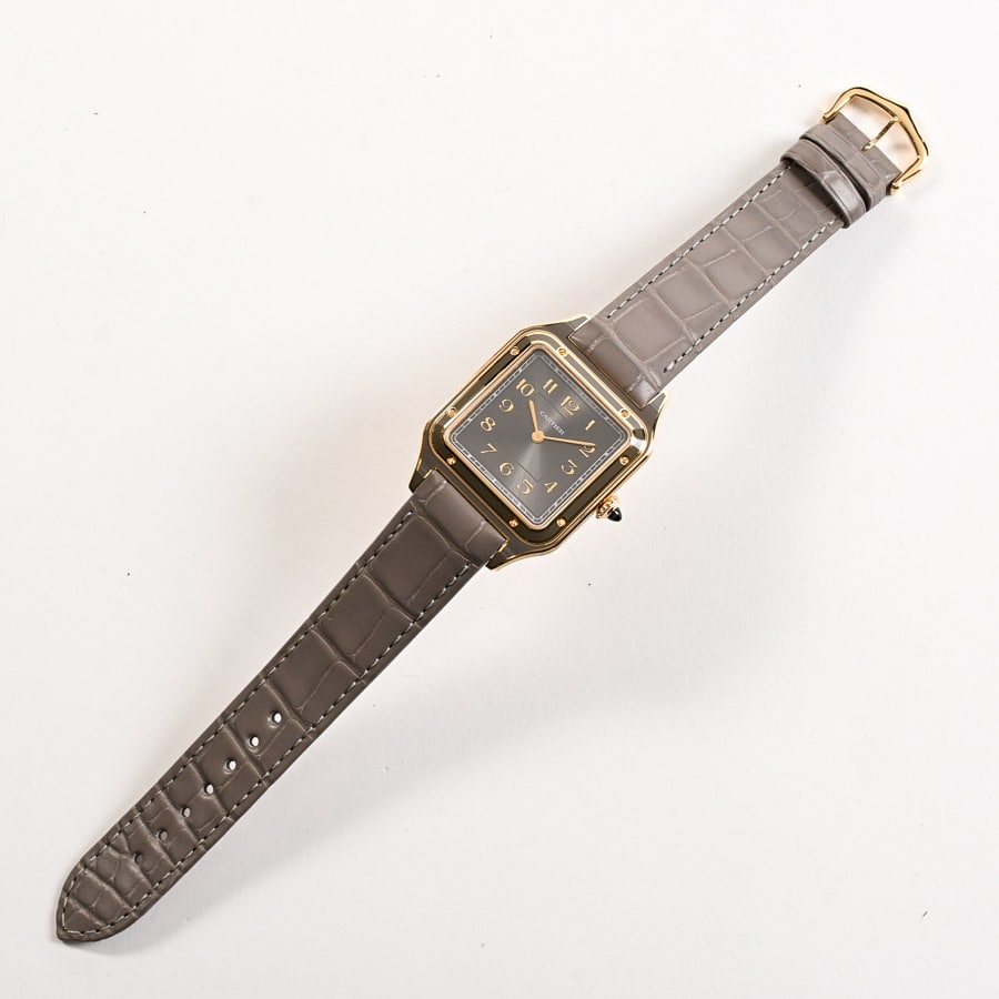 サントス デュモンLM グレーラッカー | WGSA0097 | イエローゴールド