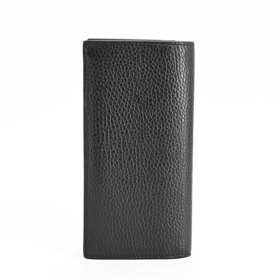 新品同様/シール付き　箱付き　GUCCI グッチ　長財布　二つ折り　ブラック GUCCI グッチ 財布 メンズ 長財布 二つ折り長財布 ブラック 小銭