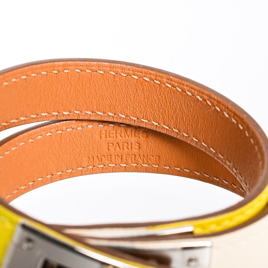 未使用【エルメス】ヴィルヴォルト　ブレスレット　スウィフトカーフスキン HERMES - 中古 エルメス HERMES ユニセックス ブレスレット