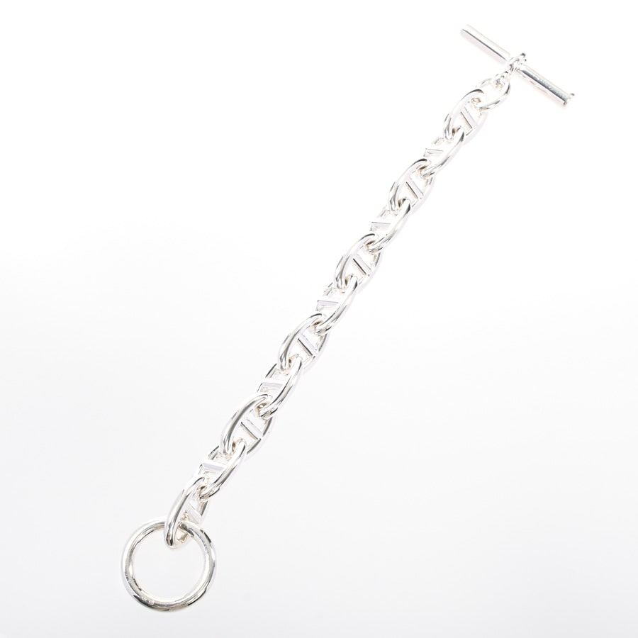【美品】HERMES シェーヌダンクル　シルバー925 エルメスシェーヌダンクル ネックレス GM レディース シルバー