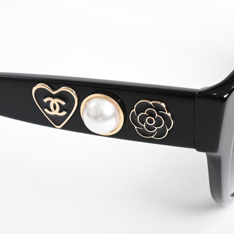 CHANEL ブラック　サングラス　クリアブラックレンズ サングラス | 5477-A | プラスチック | 中古A品| レディース