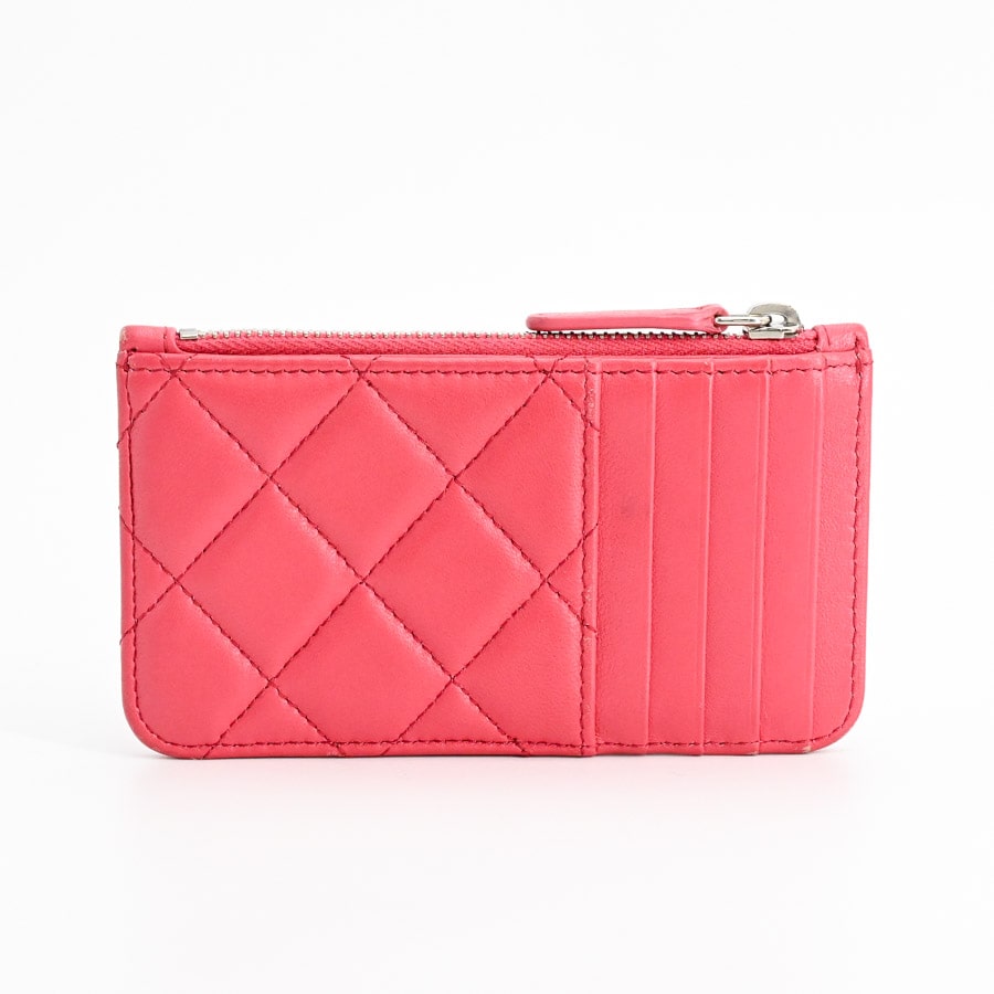 VINTAGE シャネル ジップロングカードケース ピンク CHANEL - 値下げ！新品未使用 シャネル カードケース ピンク 25B