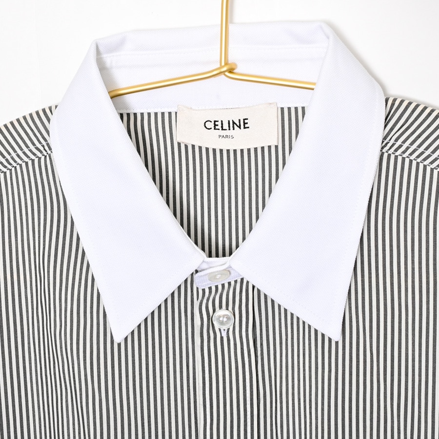 セリーヌ シャツ シャツ  2C775848H グレー レディース 中古AB品 シャツ | 2C775848H | シルク | 中古AB品| レディース│セリーヌ