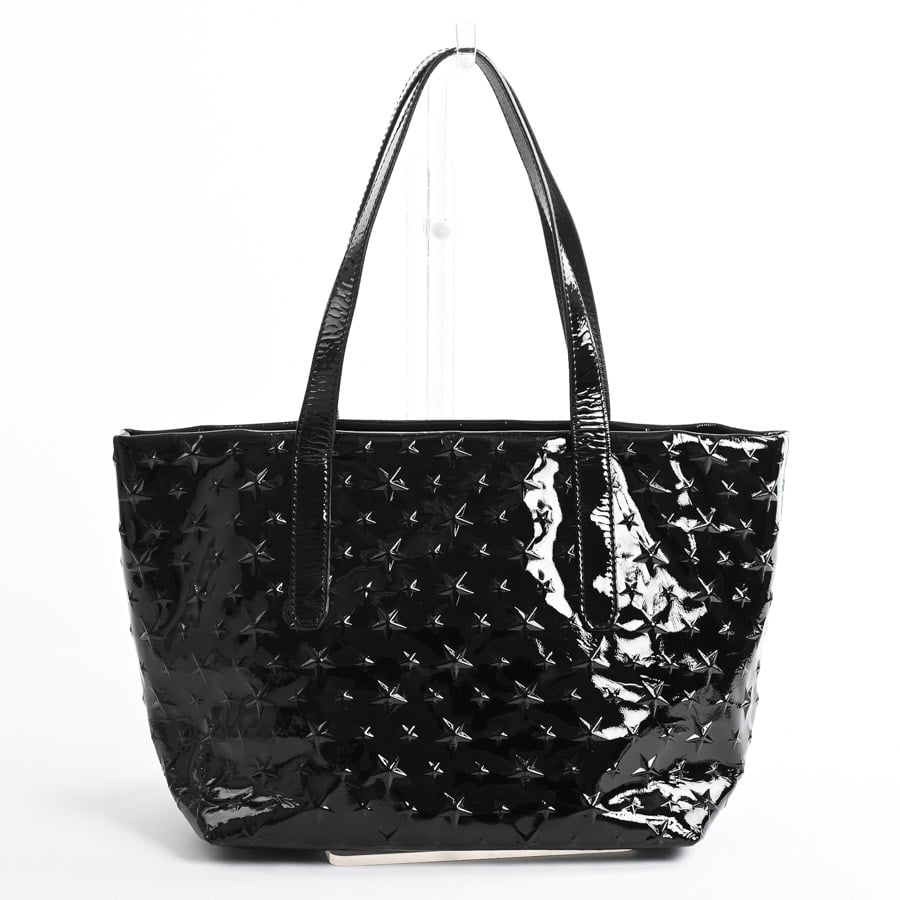 ジミーチュウ JIMMY CHOO パテントレザー トートバッグ　サラ ジミーチュウ JIMMY CHOO サラ/Sエンボスドスター トートバッグ