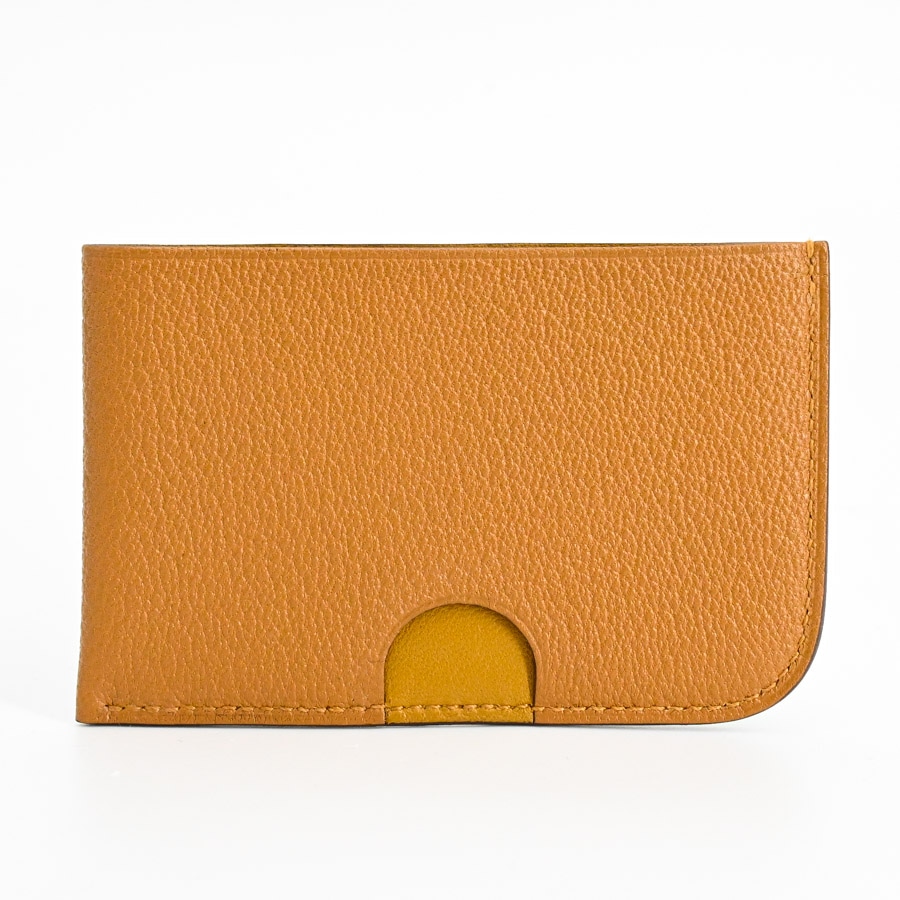 ★未使用　エルメスカードケース　ポワソン HERMES エルメス カードケース ポワソン 魚 オレンジミニウム