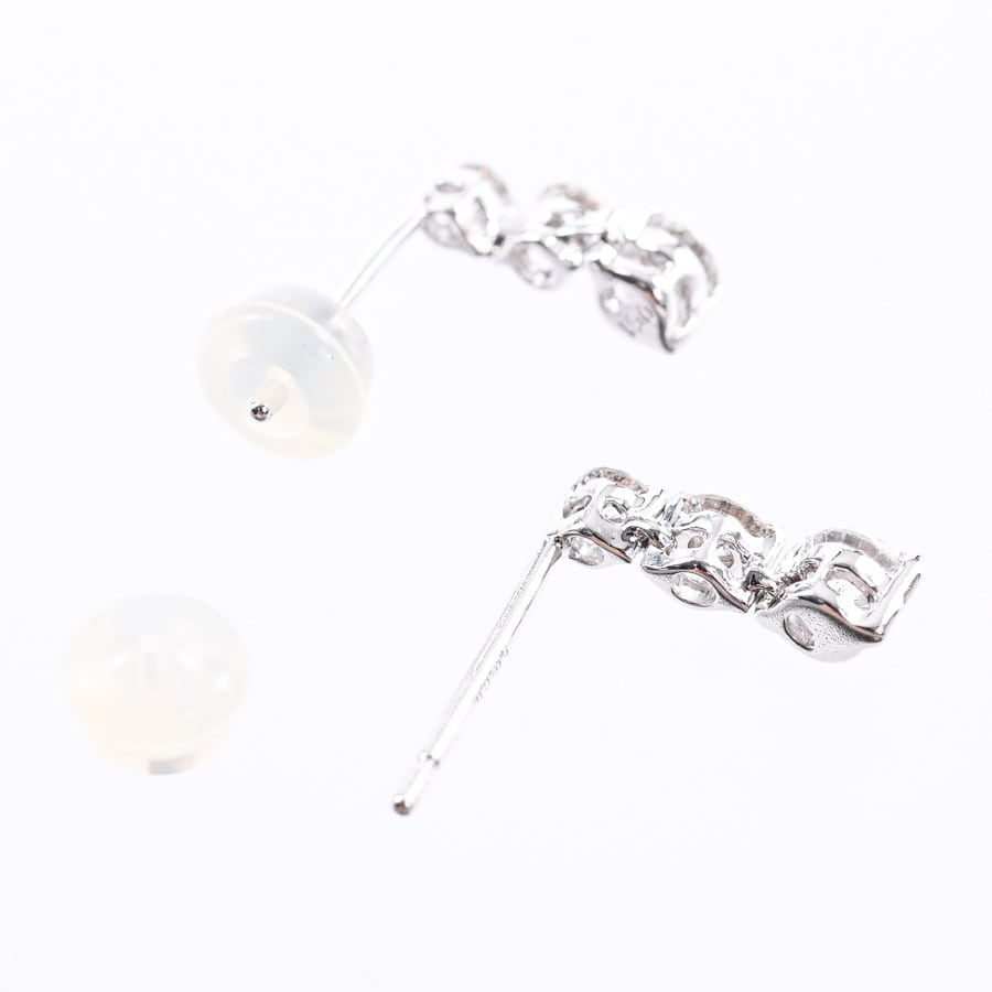 ダイヤ ピアス | K18ホワイトゴールド | 中古A品| レディース