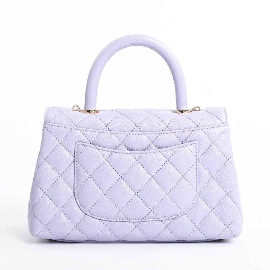 CHANEL シャネル トップハンドル ミニ フラップ バッグ パープル CHANEL シャネル ショルダーバッグ トップハンドル ミニフラップ