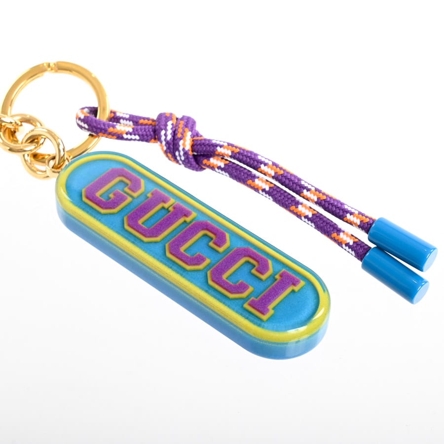 【希少】GUCCI グッチ　ハンドバッグ　チャーム　金具　ロゴ　革　GGプラス キーホルダー | 752697 | プラスチック | 中古A品| ユニセックス