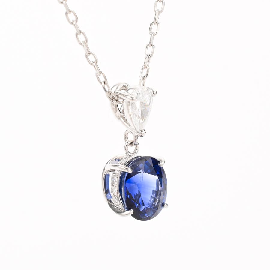 サファイア ネックレス | K18ホワイトゴールド | 中古A品