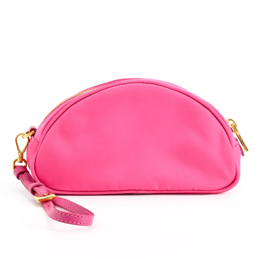 プラダ(Prada) 1N1867 レディース レザー,ナイロン ピンク ポーチ ポーチ | 1N1867 | テスート | 中古AB品| ユニセックス│プラダ 【公式