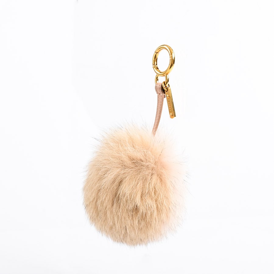 ファーチャーム(金具含む全長19cm チャーム:約W11xH11cm ピンク
