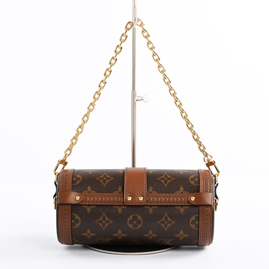 ★3日以内返品可★ 極美品 LOUIS VUITTON ルイ・ヴィトン モノグラム パピヨントランク M57835 2wayショルダーバッグ ブラウン コーティングキャンバス レディース Louis Vuitton/ルイヴィトン/LV/モノグラム/パピヨントランク