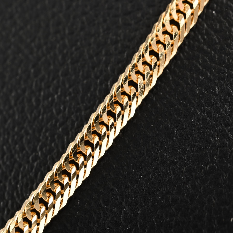 ゴールド喜平ネックレス　12面トリプル50cm 12.8g美品 K18 18金 喜平ネックレス 12面トリプル 14g 60cm 3.1mm幅 中折れ