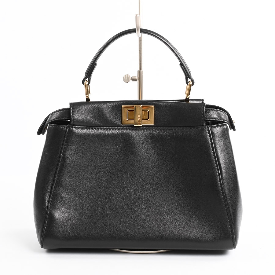 ピーカブーミニ(約W23xH17xD11cm(実寸) ブラック): ブランドバッグ