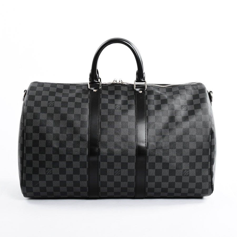 LOUIS VUITTON キーポル・バンドリエール 45 キーポルバンドリエール45(約W45xH27xD20cm ブラック): ブランドバッグ