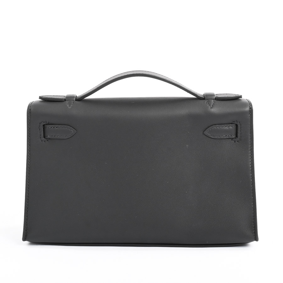 ポシェットケリー(約W21.5xH14xD6.5cm(実寸) ブラック): ブランド