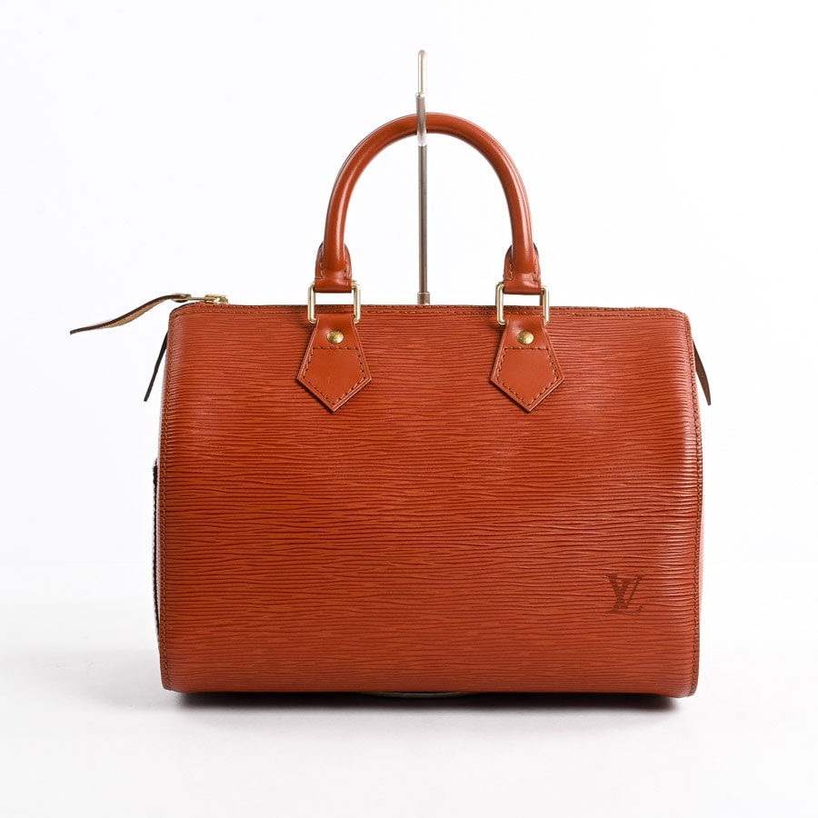 【鑑定済】ルイヴィトン　エピ　スピーディ25　ハンドバッグ　ケニアブラウン　巾着 鑑定済】ルイヴィトン エピ スピーディ25 ハンドバッグ ケニアブラウン